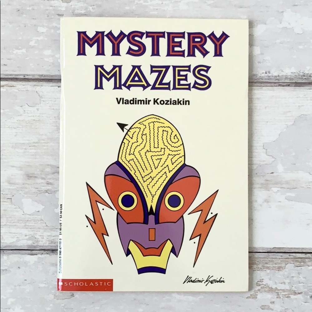 Halloween Mystery Maze Puzzle Activity Book Holiday Fun Kids Scholastic NEW